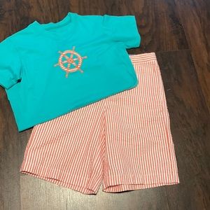 Kelly’s Kids 10 seersucker outfit